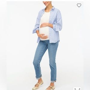 J Crew Factory Maternity straight jean in signature stretch